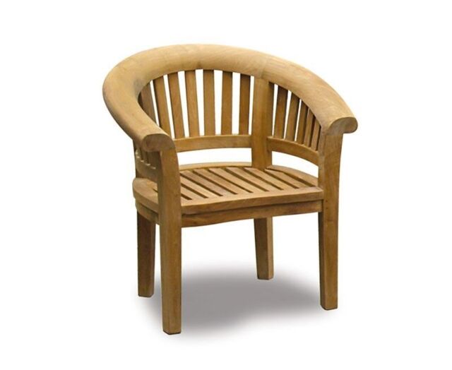 Teak Deluxe Outdoor Banana Armchair