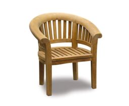 Teak Deluxe Outdoor Banana Armchair