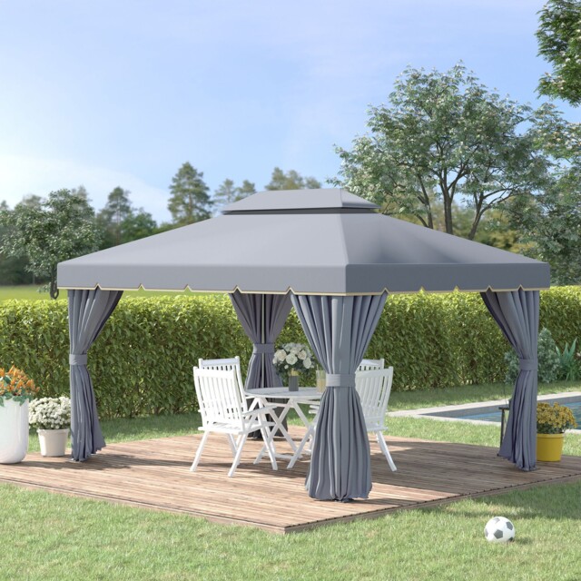 3 X 4m Aluminium Gazebo Marquee Canopy Pavilion Patio Party Tent