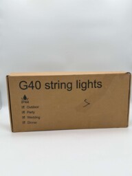 G40 Garden 25 Glass Bulbs Outdoor String Lights
