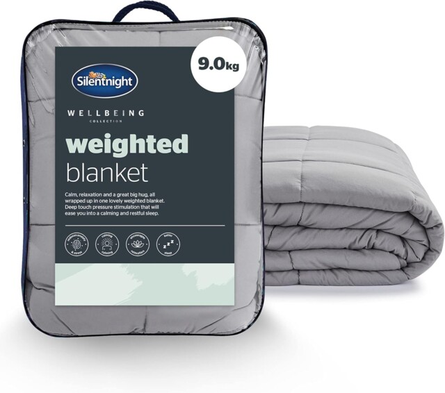 Silentnight Wellbeing Weighted Blanket - Anxiety & Stress Relief 9kg,