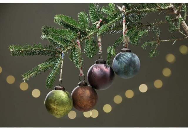Nkuku Ob1001 Oko Baubles Mix Set 4 Small