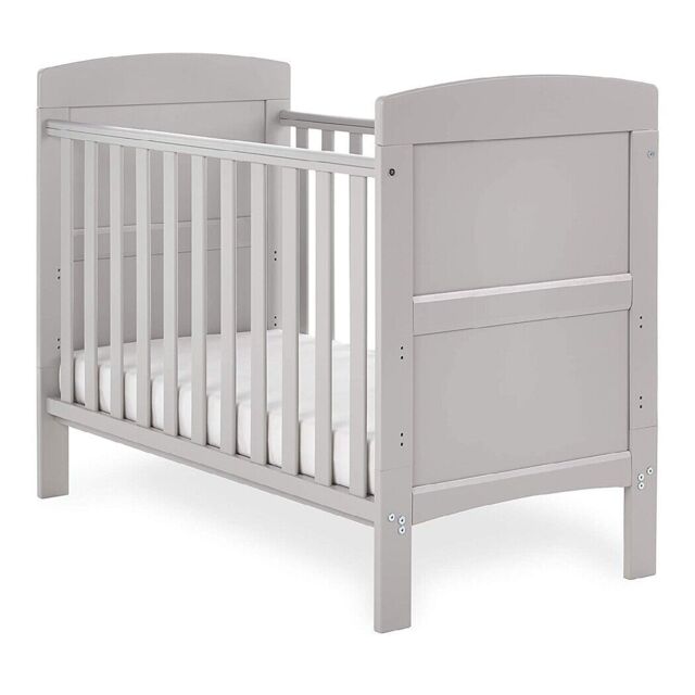 Obaby Grace Mini Cot Bed - Baby Cot To Toddler Bed Compact 124x67cm