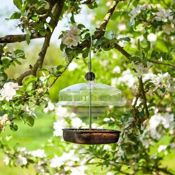 Large Hanging Canopy Seed Nut Suet Wild Garden Bird Feeder Outdoor