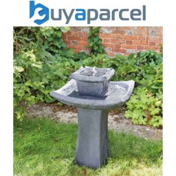 Smart Garden Solar Pagoda Oriental Garden Water Feature Fountain Bird