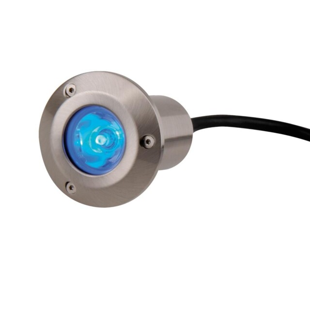 Knightsbridge 1w Ip65 Walkover Deck Lights 240v In Blue / White Led