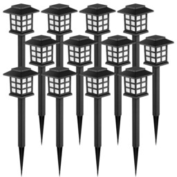 Gigalumi Solar Lights Outdoor Garden, 12 Pack Solar Powered Pathway