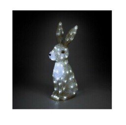 Acrylic Hare Christmas Outdoor Garden Decoration - 54cm - 80 Ice White