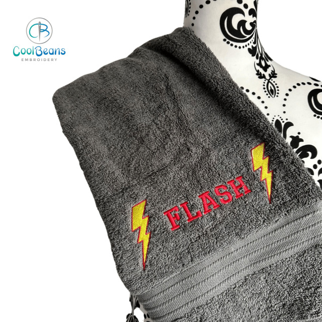 Lightening Strike Towel - Personalised - Flannel / Hand Towel / Bath