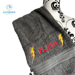 Lightening Strike Towel - Personalised - Flannel / Hand Towel / Bath