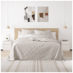 Bedside Cabinet Solid Pinewood White 40x31x50 Cm Nightstand With Wall