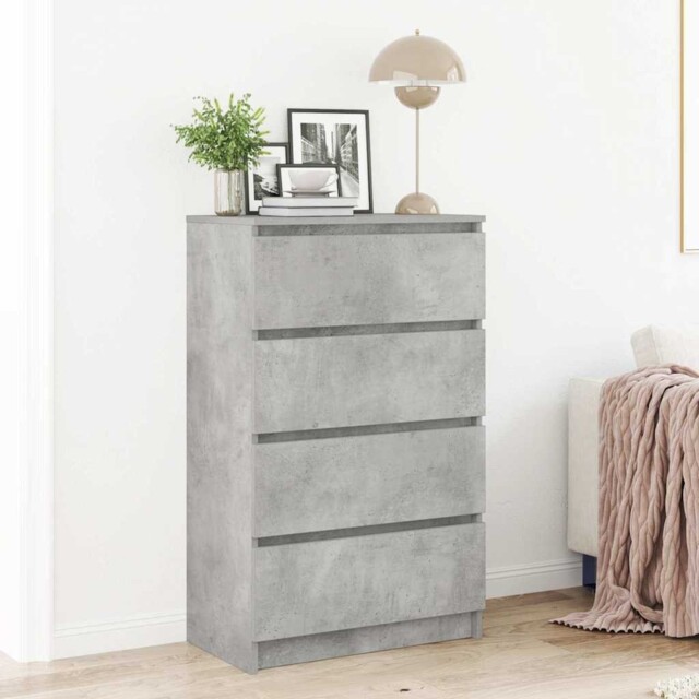 Modern Wooden Sideboard Storage Cabinet Bedroom Unit Wood Chest Of 4