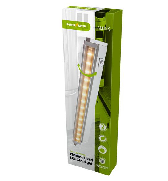 Powermaster S7198, 3w Led Under Cabinet Light (pivotal Head) 303mm