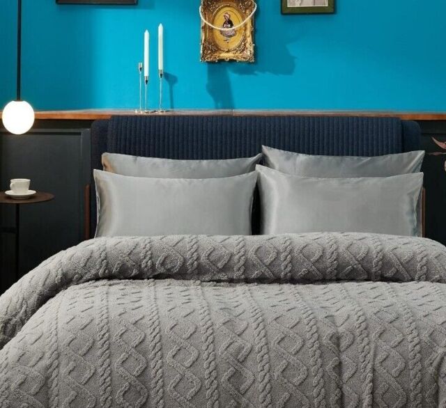 Satin Pillow Cases 2 Pack - Grey Pillowcase 50 X 75 Cm