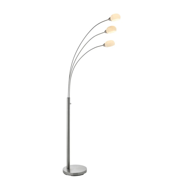 Floor Light Silver Jaspa Led Satin Nickel 3 Endon 76567