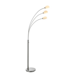 Floor Light Silver Jaspa Led Satin Nickel 3 Endon 76567