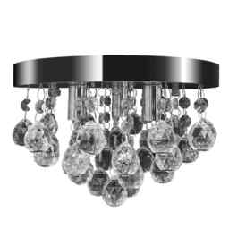 Pendant Ceiling Lamp Crystal Design Chandelier Chrome Vidaxl