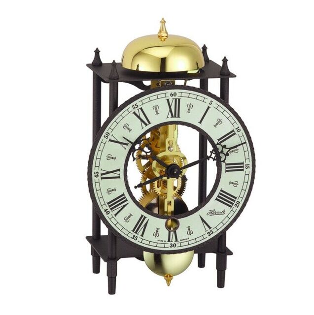 Hermle 23001-000711 Mechanical Skeleton Table Clock With Hour Strike