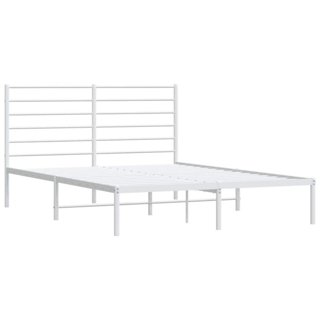Metal Bed Frame With Headboard Bed Base Mattress Foundation Bedstead