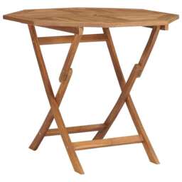 Folding Garden Table 85x85x76 Cm Solid Teak Wood Vidaxl