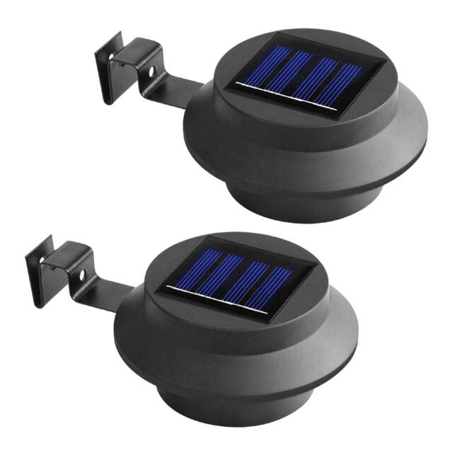 Solar Powered Led Gutter Door Wall Fence Lights Outdoor Solar Garden