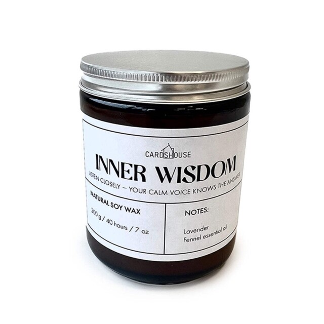 Aw Gifts Soy Wax Scented Candle Lavender Fennel In Brown Glass Jar