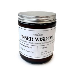 Aw Gifts Soy Wax Scented Candle Lavender Fennel In Brown Glass Jar
