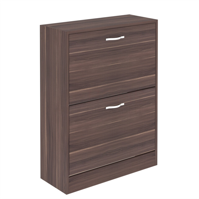 Modern Shoe Rack Cabinet Storage Footwear Shelf Wooden Organizer