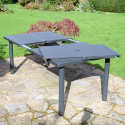 """libeccio"" 160/220x100cm Extending Garden Table In Anthracite By"