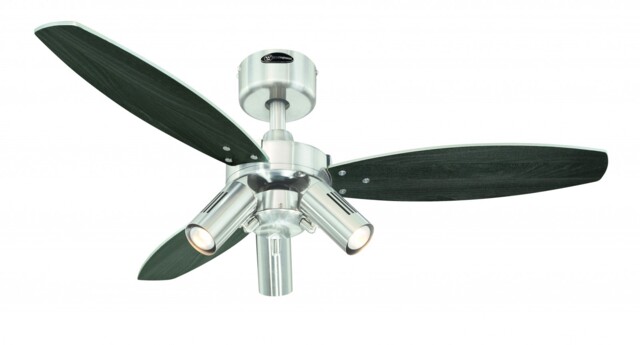 Ceiling Fan Light With Remote Westinghouse Jet Plus Nickel Silver 105