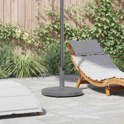 Outdoor Umbrella Base Dark Grey Wood Look 48 X 48 X 32 Cm Vidaxl