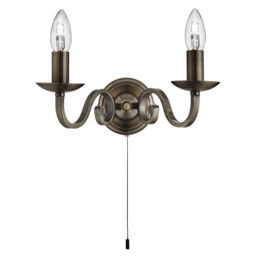 Wall Light Brass Richmond Antique Searchlight 1502-2ab