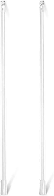 2pcs Blind Wand Stick 12in - Vertical Blinds Opener Rod With Hooks &