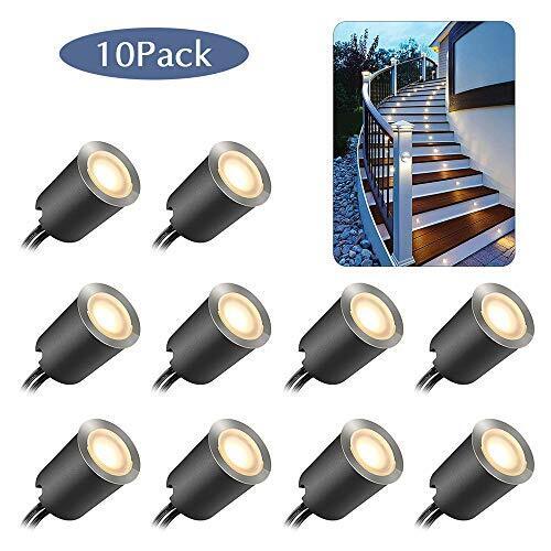 Smy Lighting 10pcs Decking Lights, Led Deck Lights With Protecting
