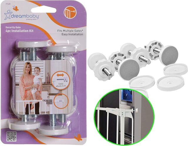 Dreambaby Baby Stair Gate Pressure Mounted Bolt Replacement Kit, Spare