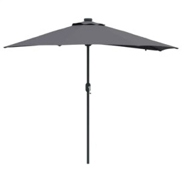 Garden Parasol Polyester And Steel Outdoor Umbrella Patio Sunshade