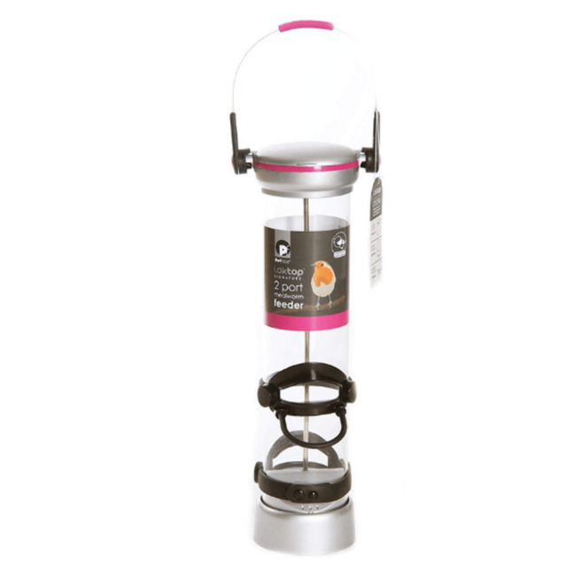Petface Signature Loktop 2 Port Mealworm Bird Feeder