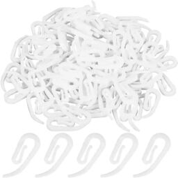 White Curtain Hooks Plastic Nylon Gliders Curtain Header Tape Hooks