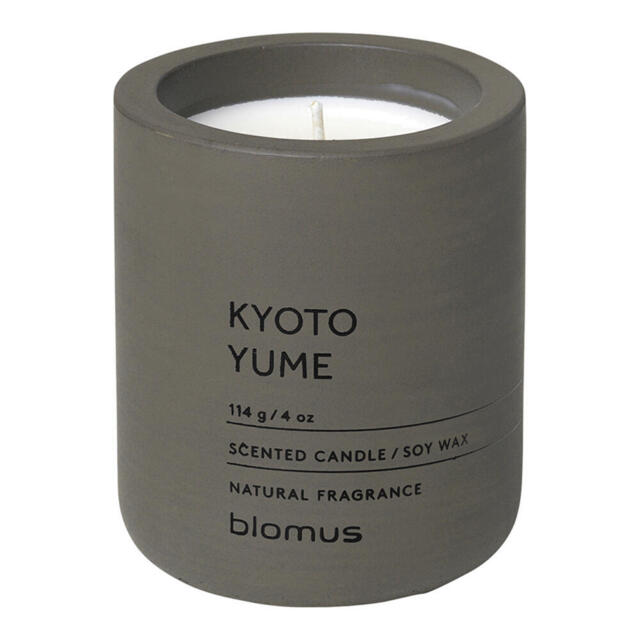 Blomus Fraga Scented Candle Kyoto Yume, Fragrance Candle, Concrete,