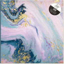 "Purple Marble Galaxy Swirl Holiday Photo Album Holds 200 4"" X 6"""