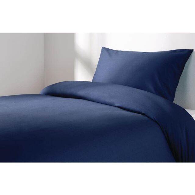 Mitre Essentials Spectrum Flat Sheet In Navy - Polycotton - Single
