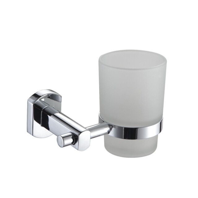 "Wall Mounted Rust Proof Polished Chrome ""admiralty"" Toothbrush Holder"