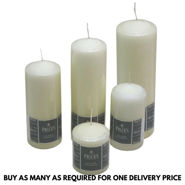 Prices Quality Traditional Ivory Altar Candles 100mm To 300mm Pillar