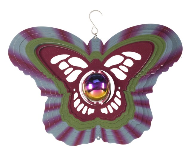 Butterfly Wind Spinner 26cm X 30cm Smart Garden Décor Flamboya
