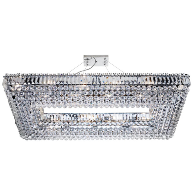 Ceiling Light Silver Vesuvius Ii 26 Rectangle Chrome Searchlight