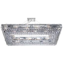 Ceiling Light Silver Vesuvius Ii 26 Rectangle Chrome Searchlight