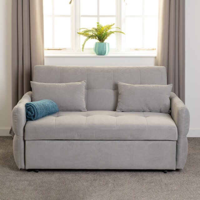 Chelsea 3 In 1 Sleeper Sofa Bed Pull Out Grey Blue Black Fabric Modern