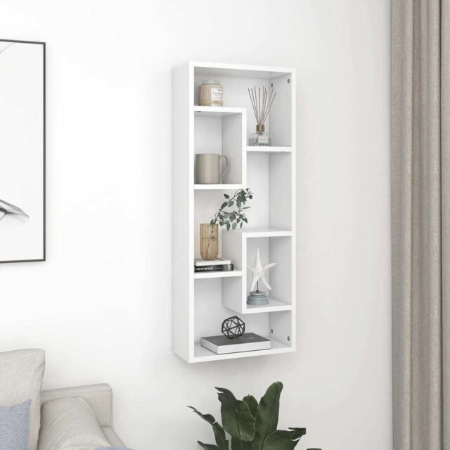 90cm Grey Sonoma Wall Cube Shelf Floating Display Storage Bookcase