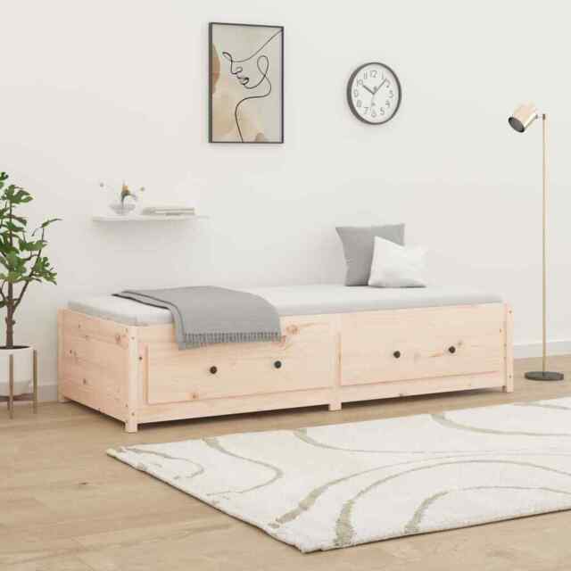 Day Bed 90x190 Cm Single Solid Wood Pine Vidaxl