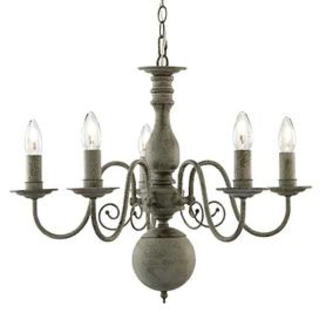 Ceiling Light Grey Greythorne 5 Searchlight 2265-5gy